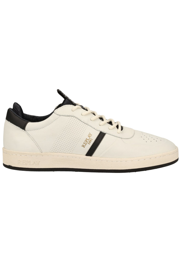 Replay Sneaker Leder/Textil Weiß/Schwarz