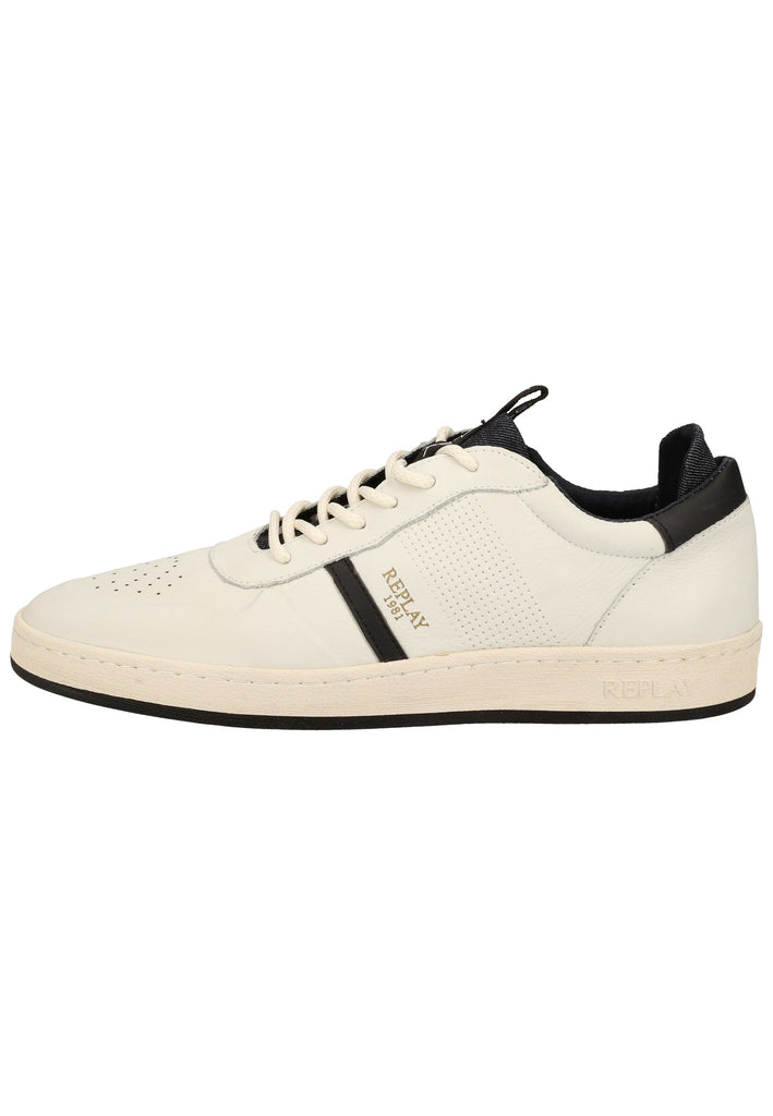 Replay Sneaker Leder/Textil Weiß/Schwarz