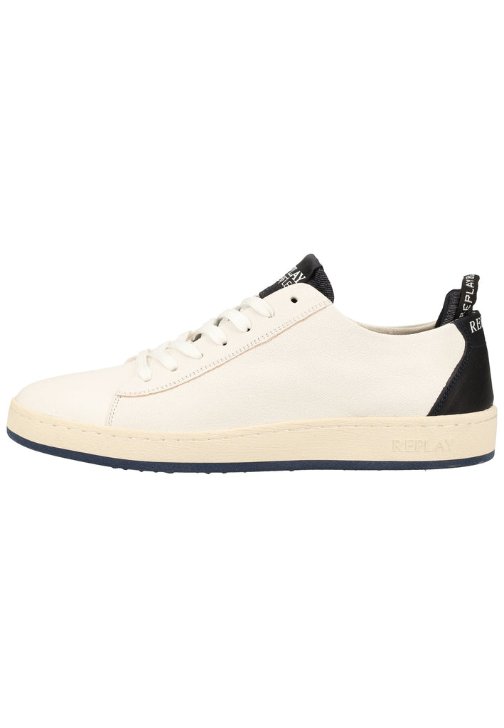 Replay Sneaker Leder Weiß/Blau