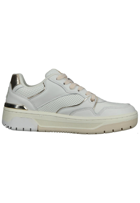 Replay Sneaker Leder Weiß/Gold