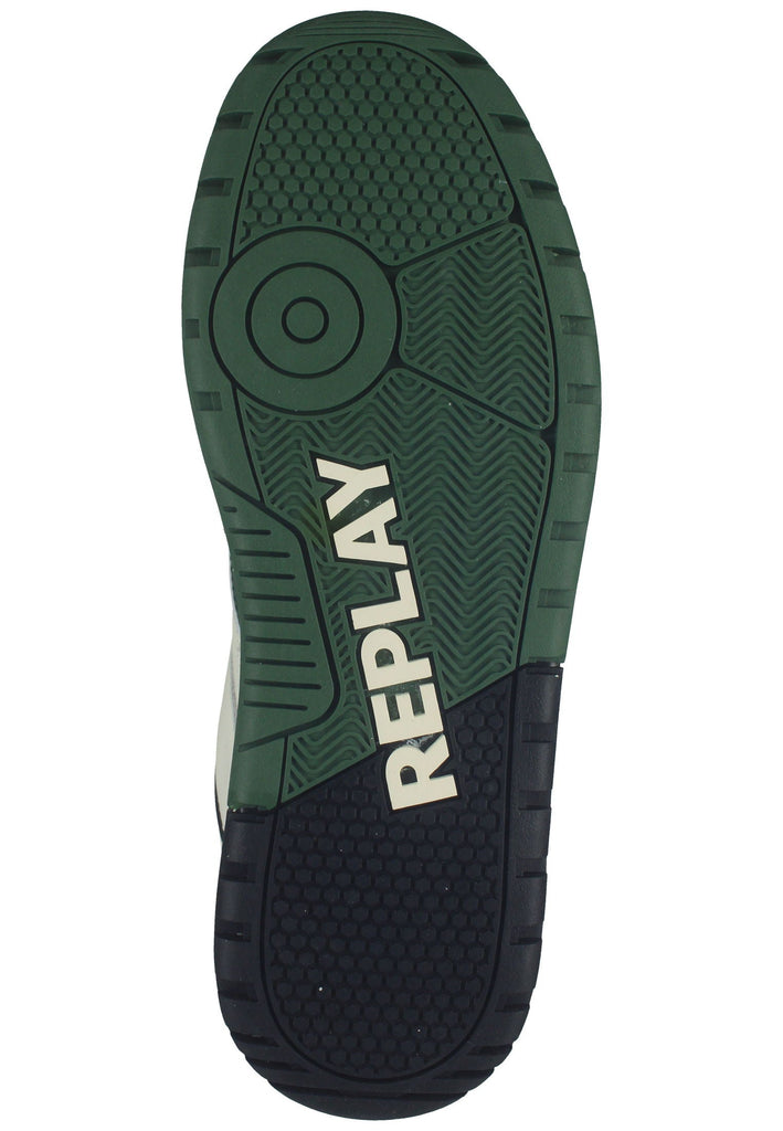 Replay Sneaker Leder Weiß/Grün