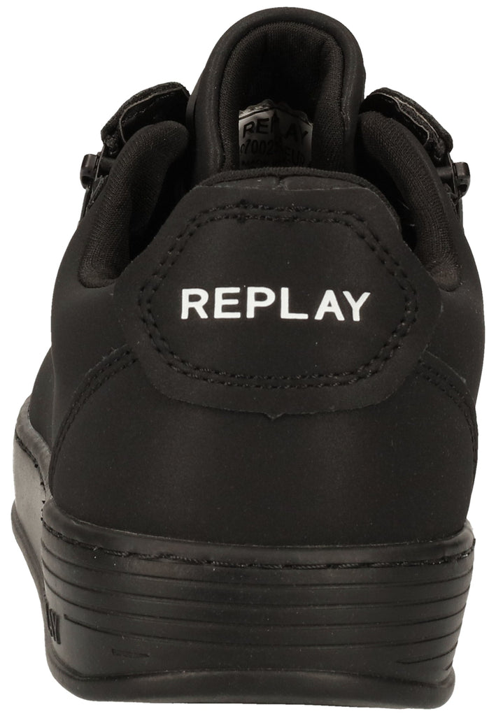 Replay Sneaker Lederimitat Schwarz