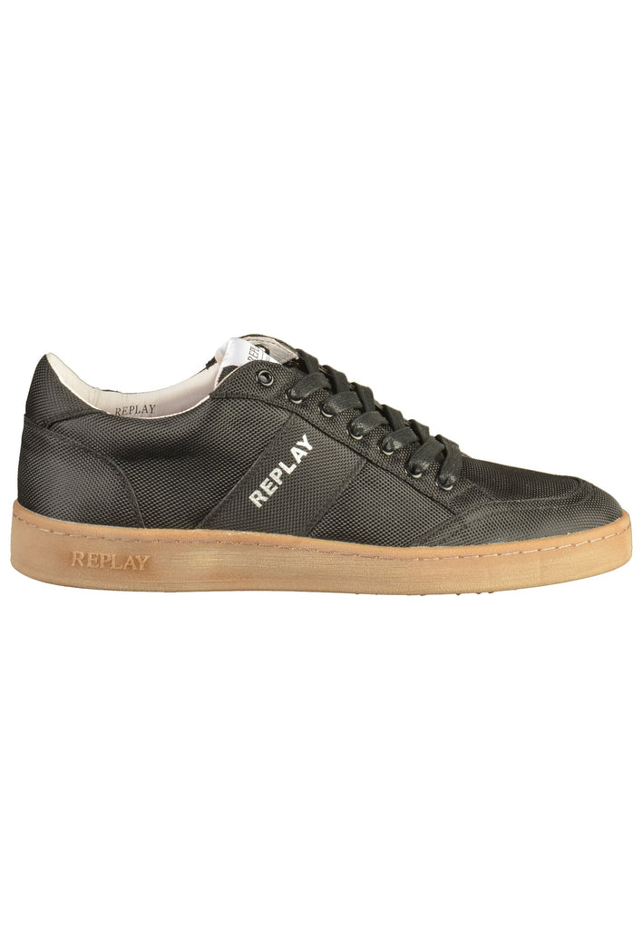 Replay Sneaker Lederimitat Schwarz