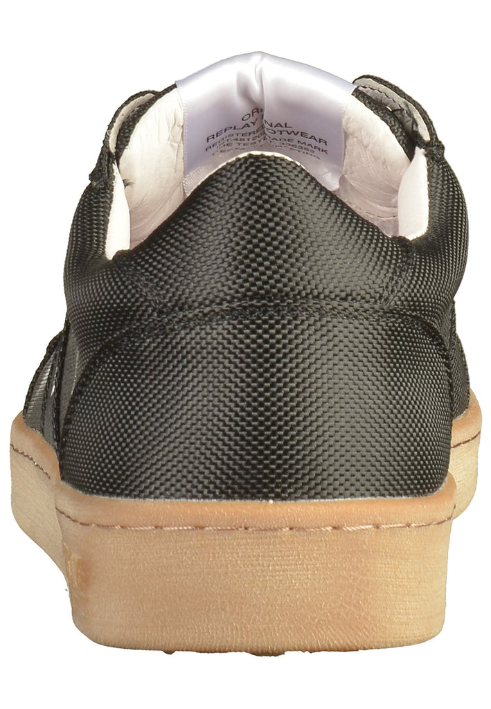 Replay Sneaker Lederimitat Schwarz