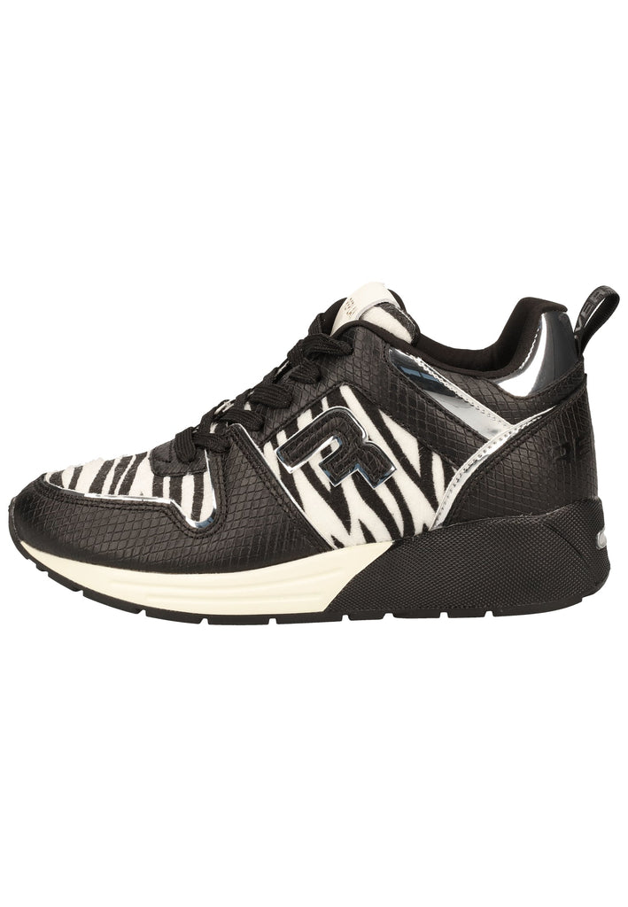 Replay Sneaker Lederimitat Schwarz/Weiß
