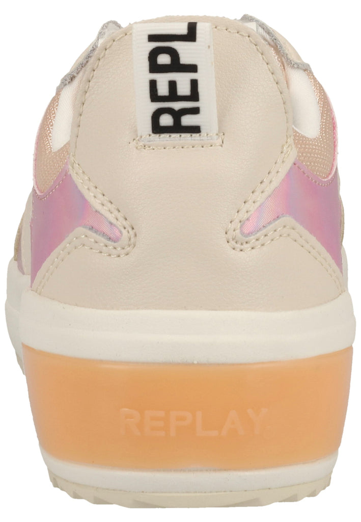 Replay Sneaker Lederimitat/Textil Beige/Pink