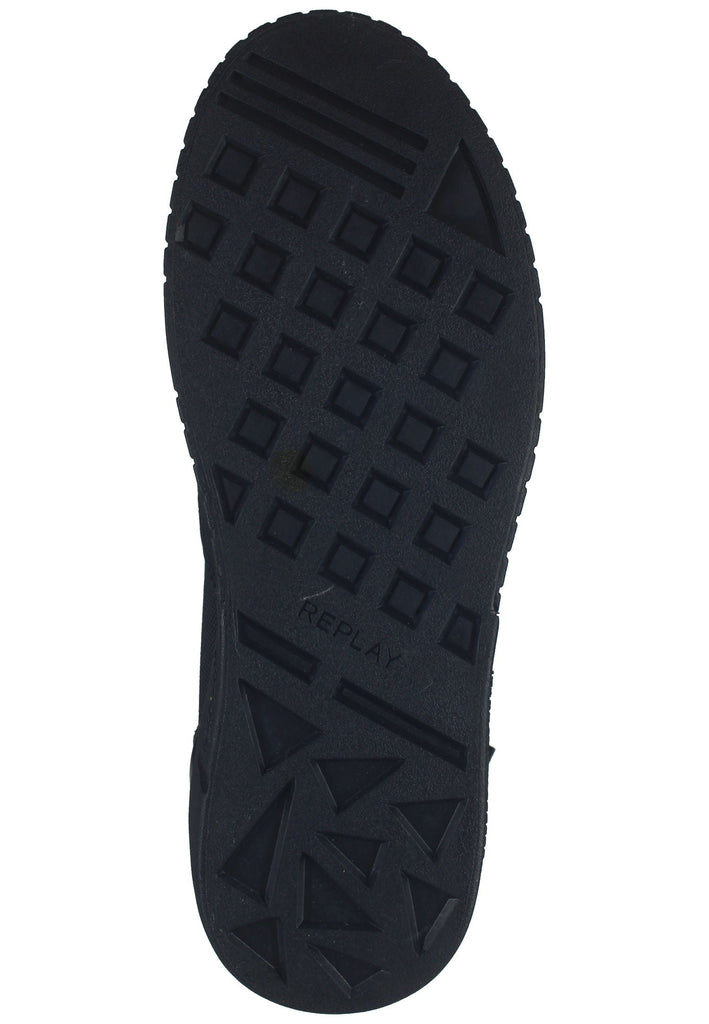 Replay Sneaker Lederimitat/Textil Schwarz