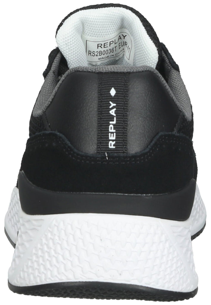 Replay Sneaker Lederimitat/Textil Schwarz