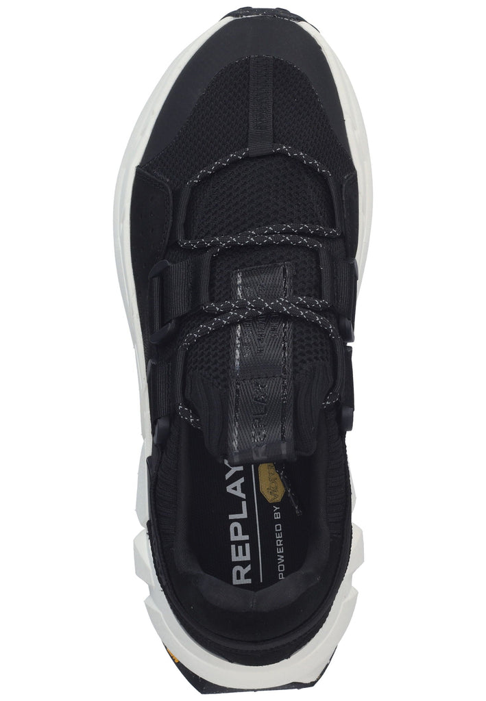 Replay Sneaker Lederimitat/Textil Schwarz