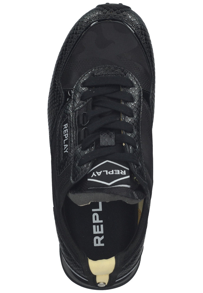 Replay Sneaker Lederimitat/Textil Schwarz