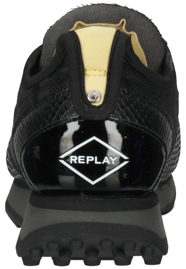 Replay Sneaker Lederimitat/Textil Schwarz