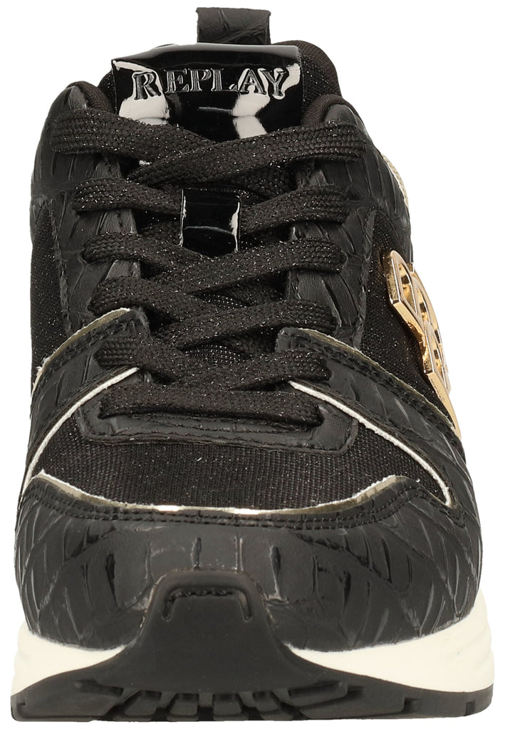 Replay Sneaker Lederimitat/Textil Schwarz