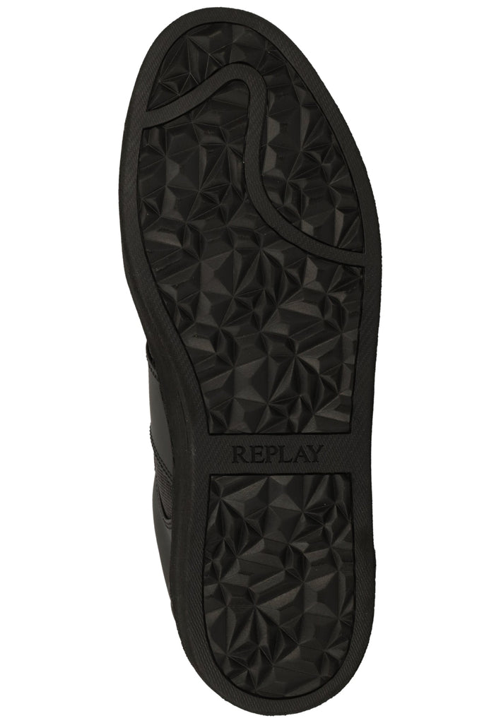 Replay Sneaker Lederimitat/Textil Schwarz