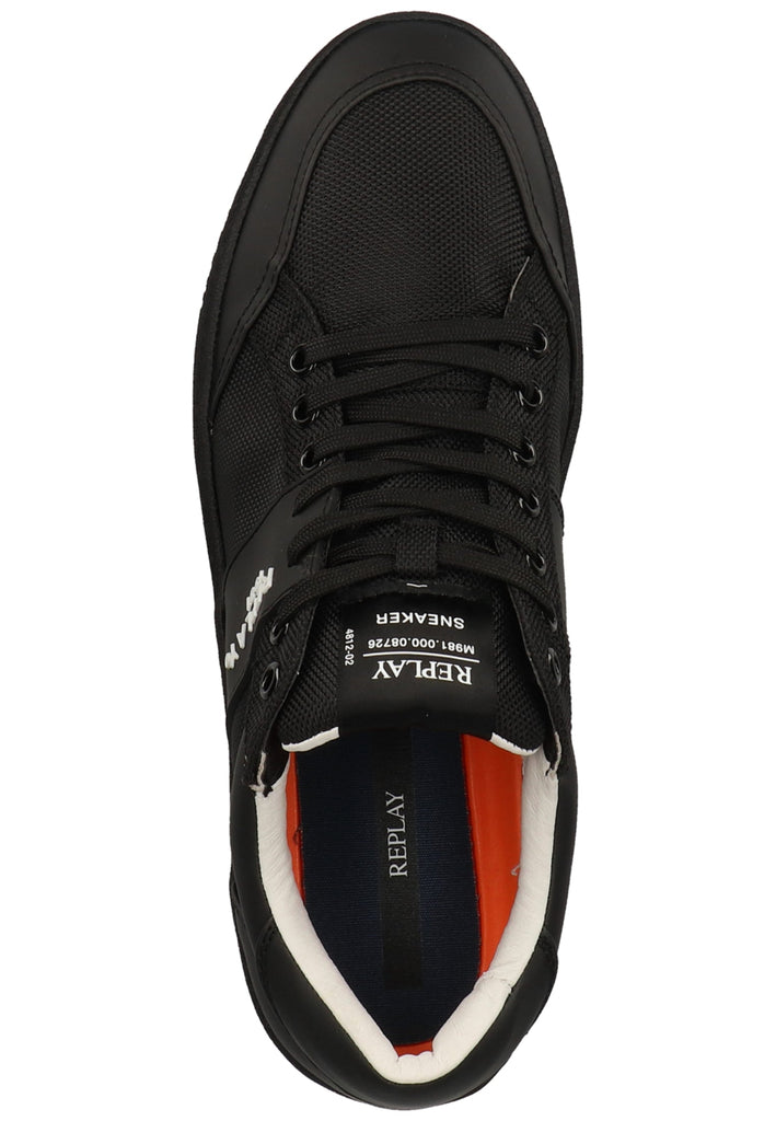 Replay Sneaker Lederimitat/Textil Schwarz