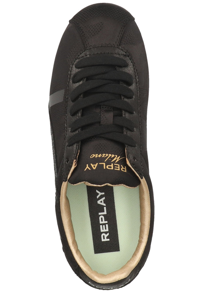 Replay Sneaker Lederimitat/Textil Schwarz