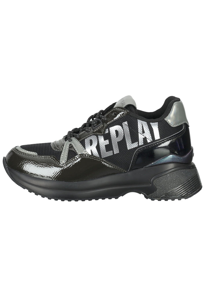 Replay Sneaker Lederimitat/Textil Schwarz
