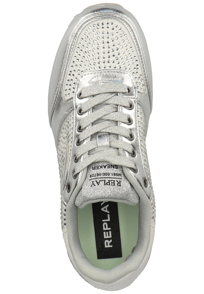Replay Sneaker Lederimitat/Textil Silber