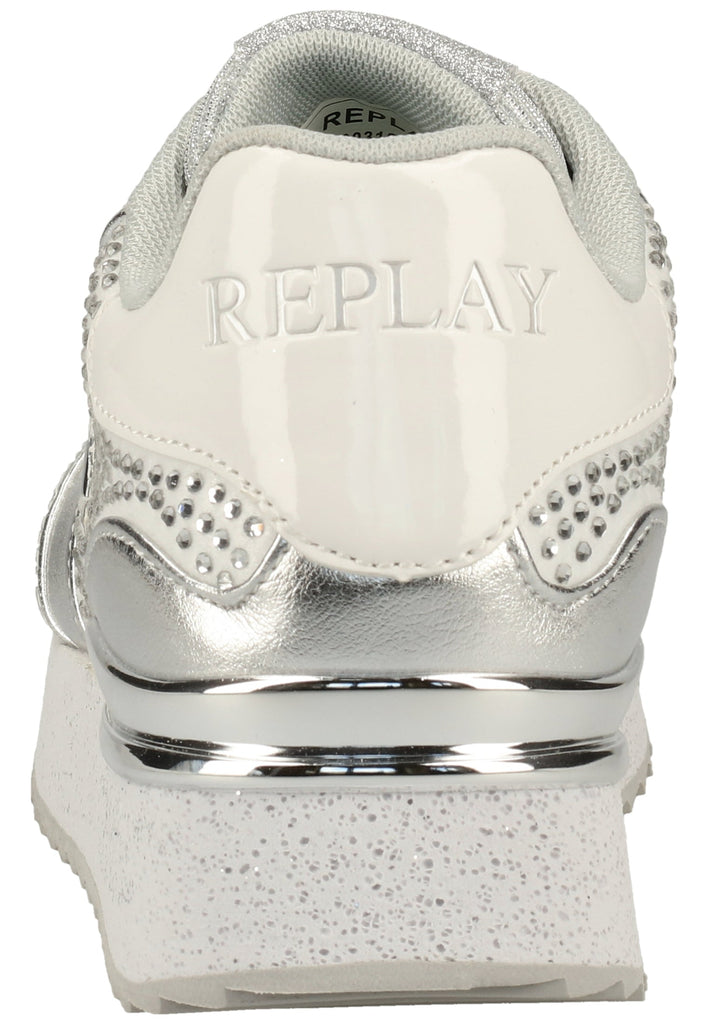 Replay Sneaker Lederimitat/Textil Silber