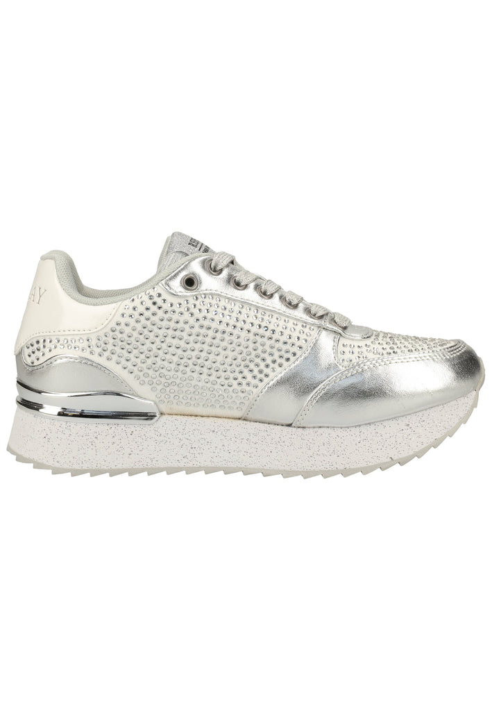 Replay Sneaker Lederimitat/Textil Silber