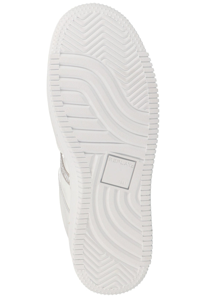 Replay Sneaker Lederimitat/Textil Weiß
