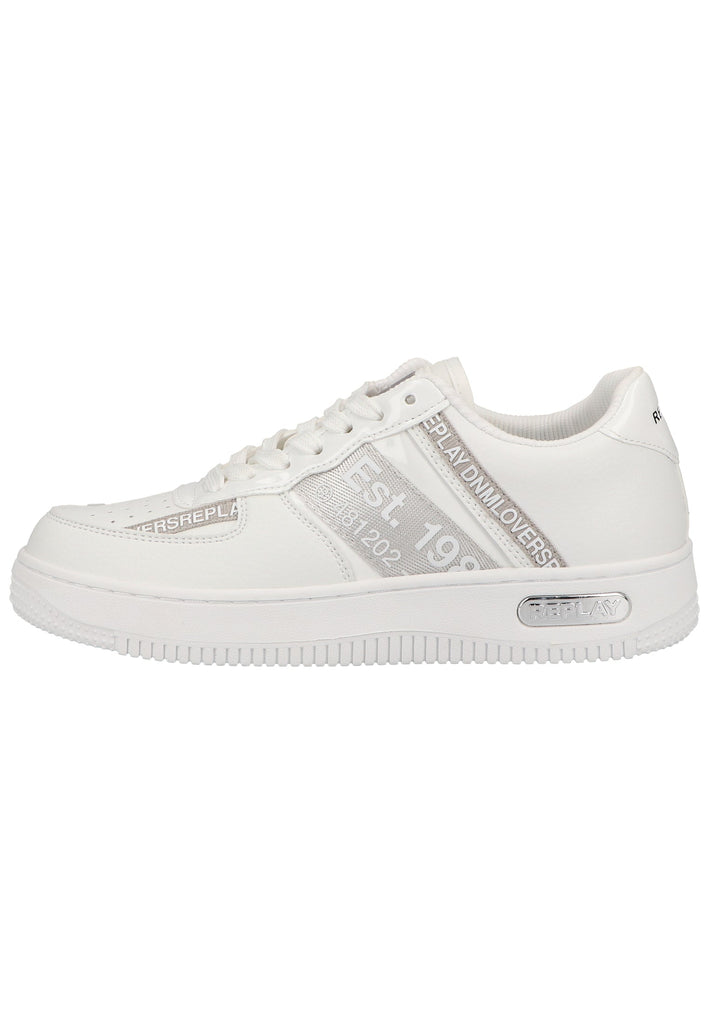 Replay Sneaker Lederimitat/Textil Weiß