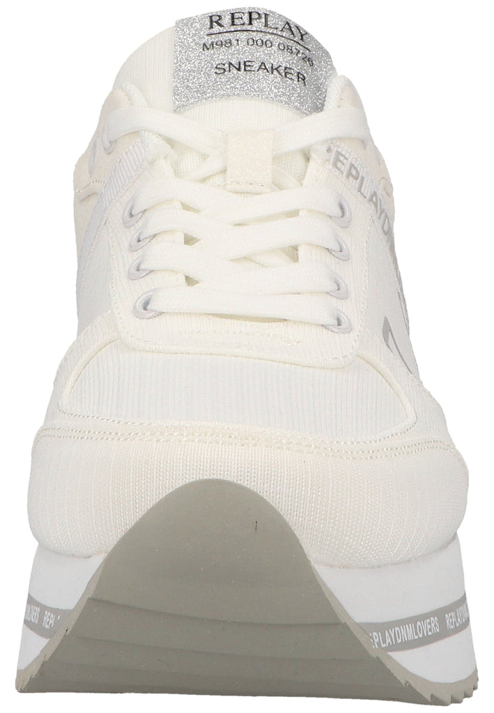Replay Sneaker Lederimitat/Textil Weiß