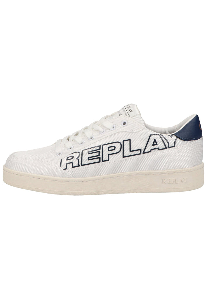 Replay Sneaker Lederimitat/Textil Weiß