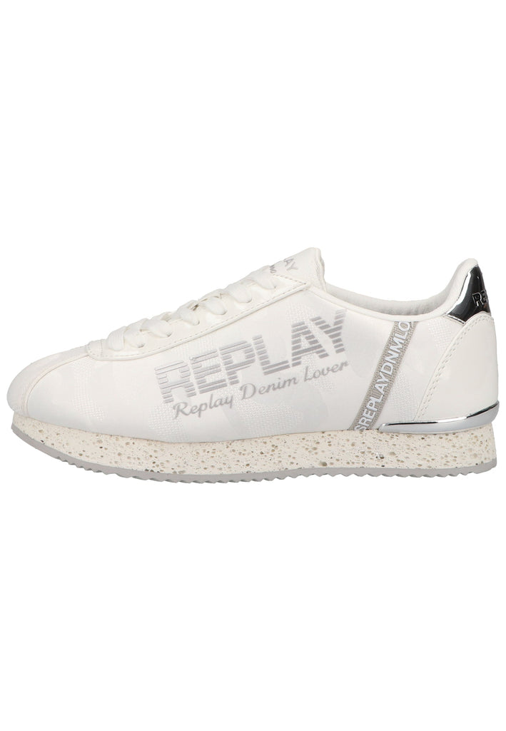 Replay Sneaker Lederimitat/Textil Weiß