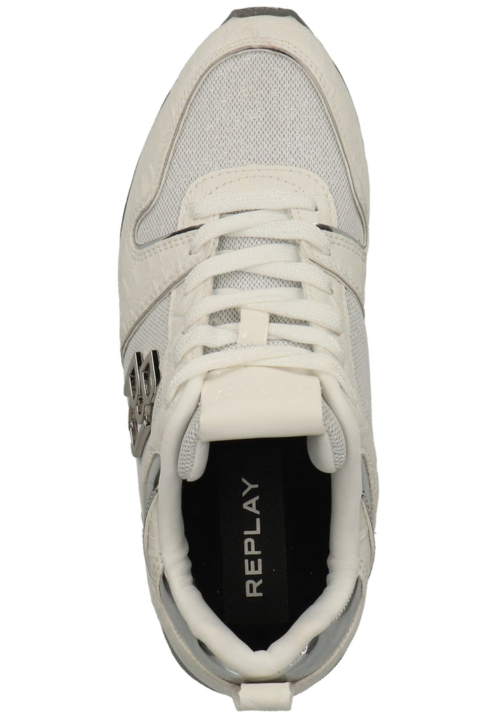 Replay Sneaker Lederimitat/Textil Weiß