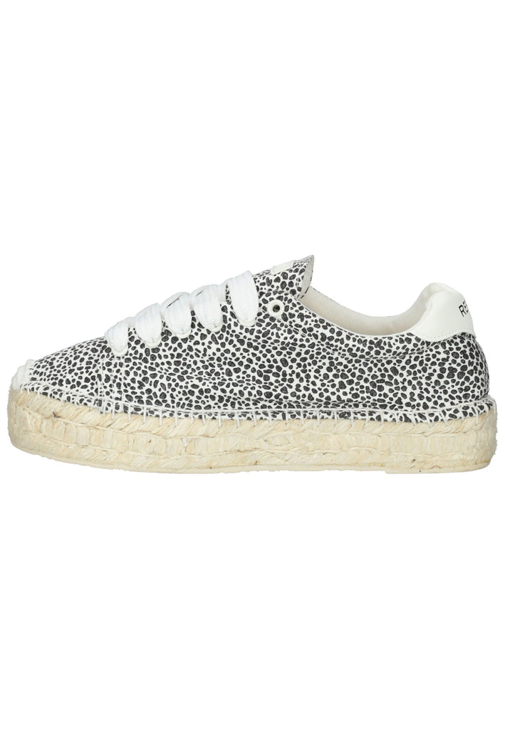 Replay Sneaker Lederimitat/Textil Weiß/Schwarz