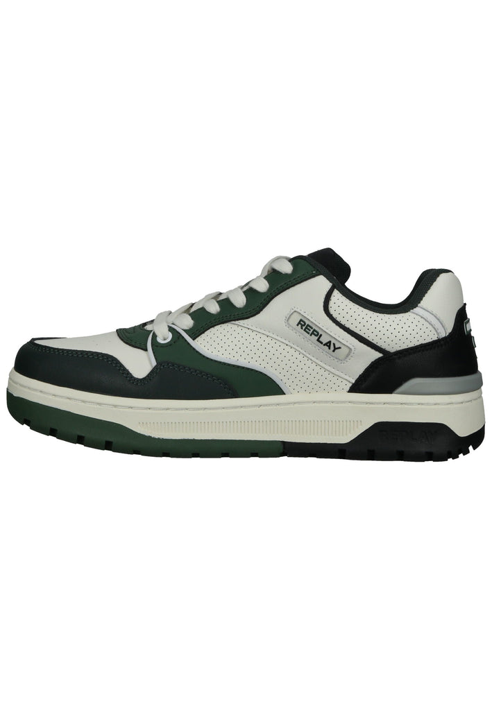 Sneaker Replay Sneaker Leder Weiß/Grün