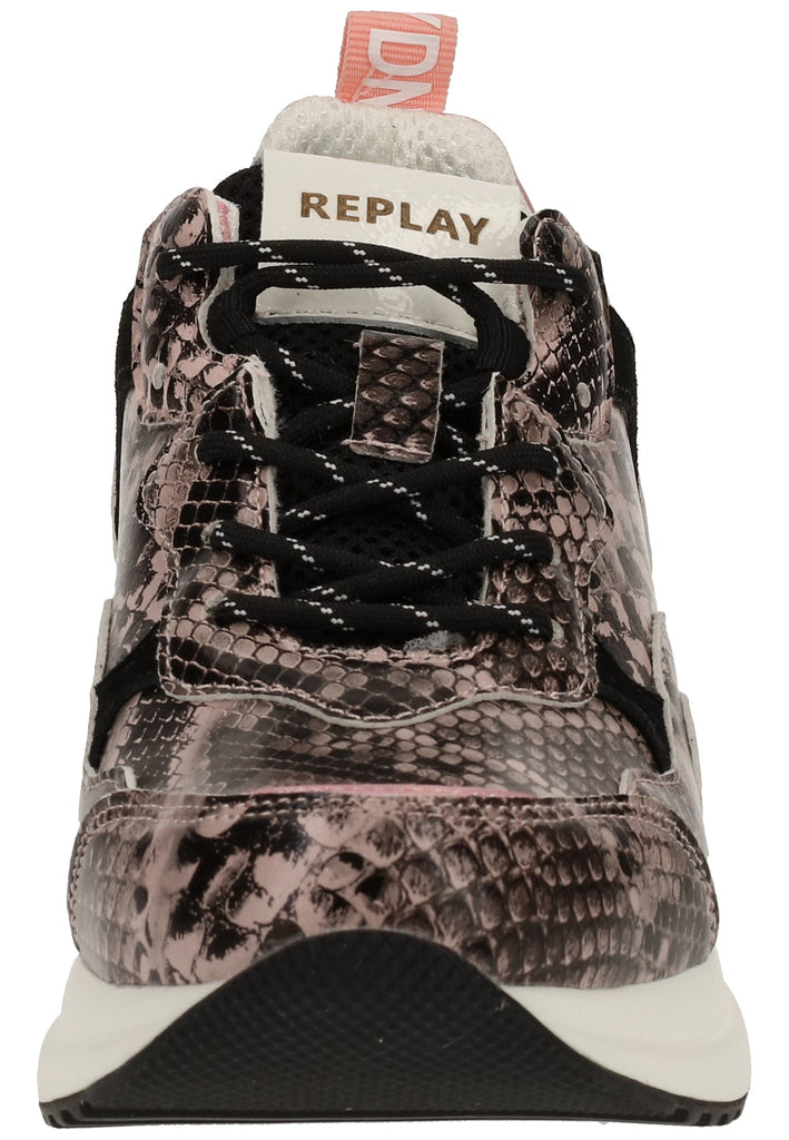 Replay Sneaker Veloursleder/Synthetik Schwarz/Pink