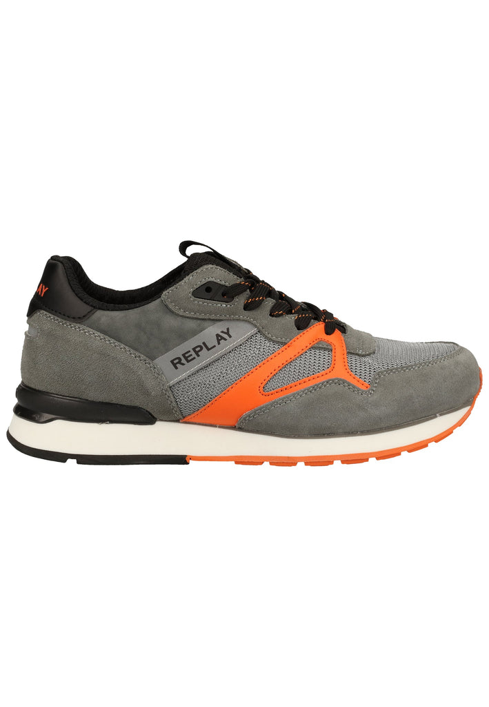 Replay Sneaker Veloursleder/Textil Grau/Orange