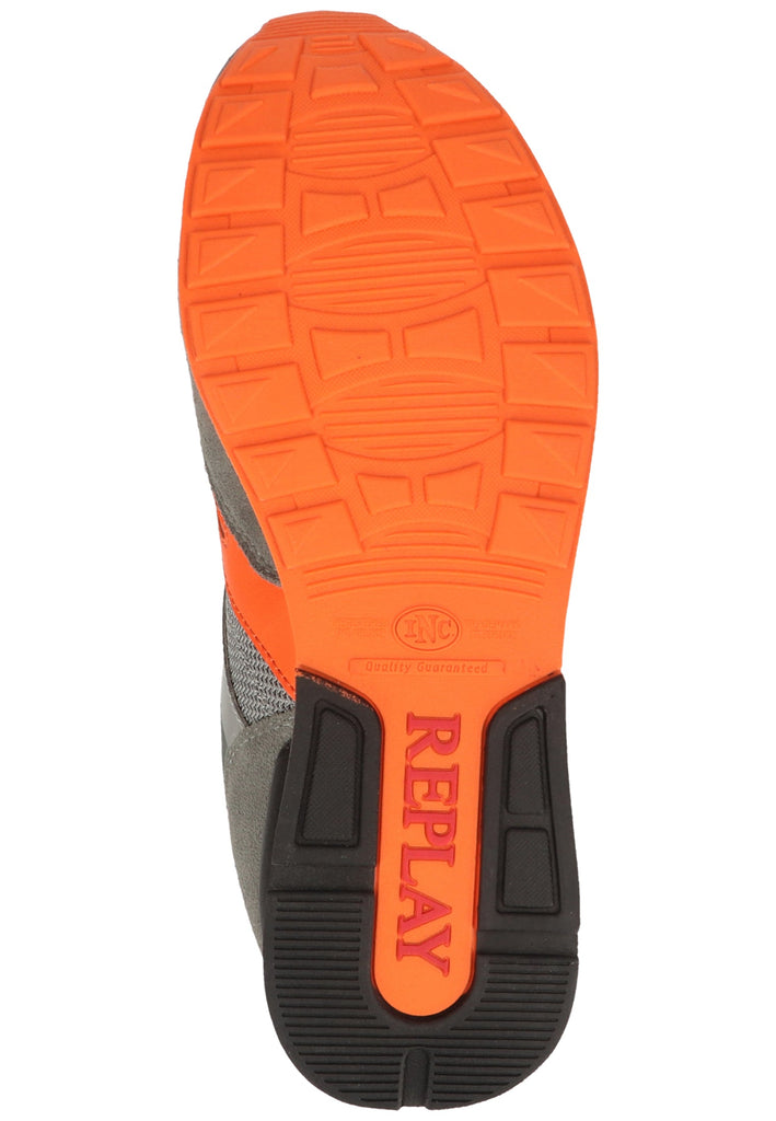 Replay Sneaker Veloursleder/Textil Grau/Orange