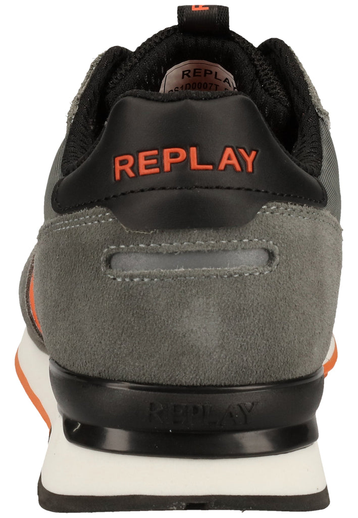Replay Sneaker Veloursleder/Textil Grau/Orange