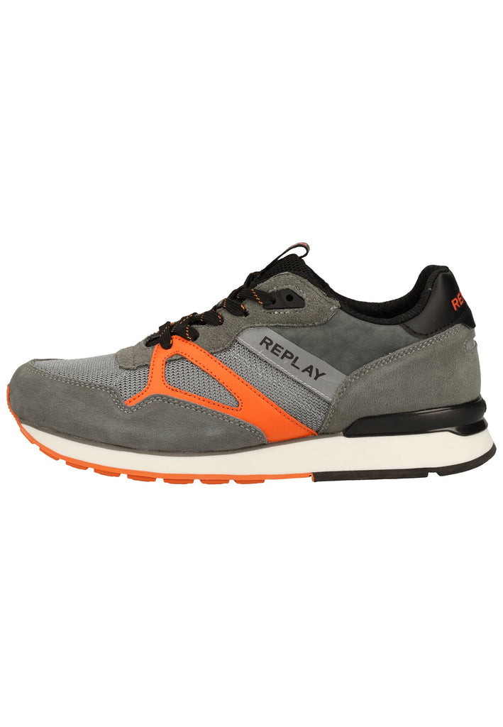 Replay Sneaker Veloursleder/Textil Grau/Orange