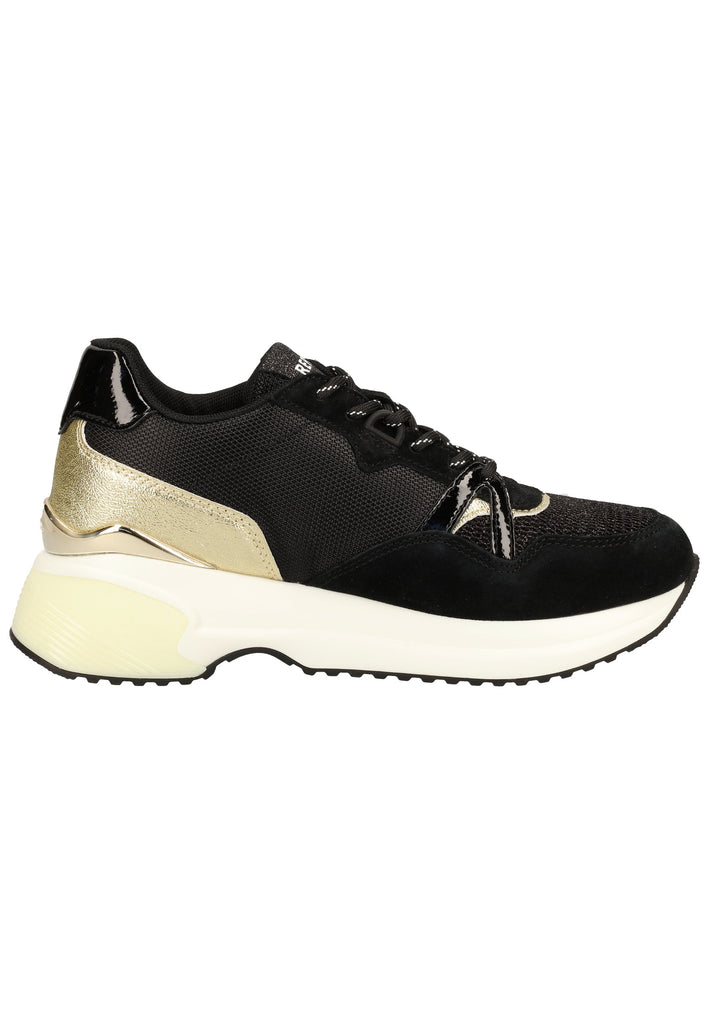 Replay Sneaker Veloursleder/Textil Schwarz/Gold