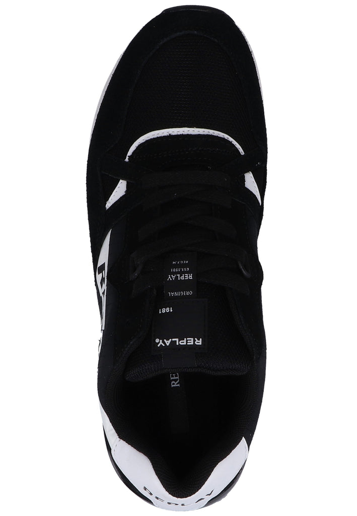 Replay Sneaker Veloursleder/Textil Schwarz/Weiß