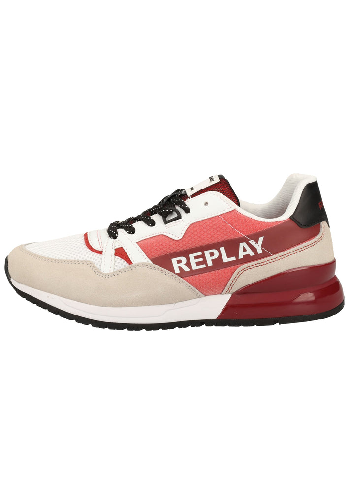 Replay Sneaker Veloursleder/Textil Weiß/Rot