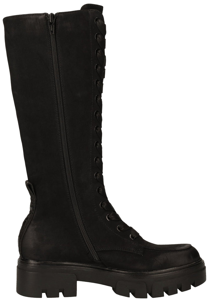 Replay Stiefel Lederimitat Schwarz