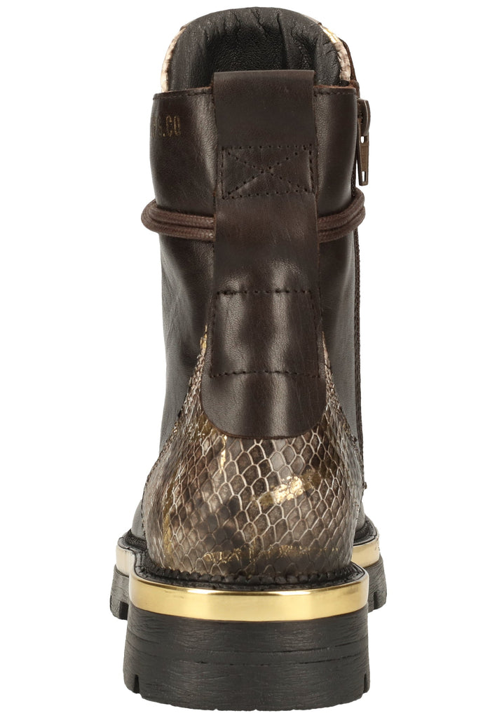 Replay Stiefelette Leder Braun/Gold