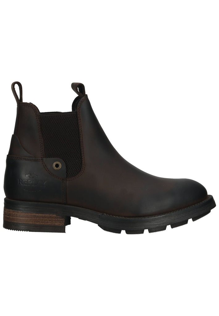 Replay Stiefelette Leder Dunkelbraun