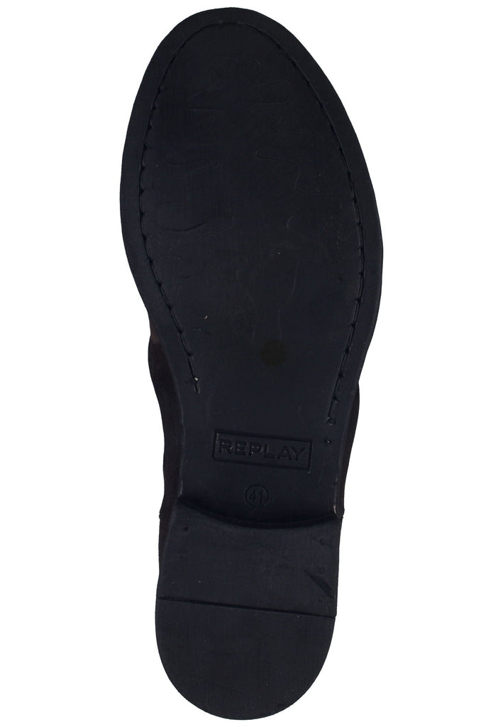 Replay Stiefelette Leder Dunkelbraun