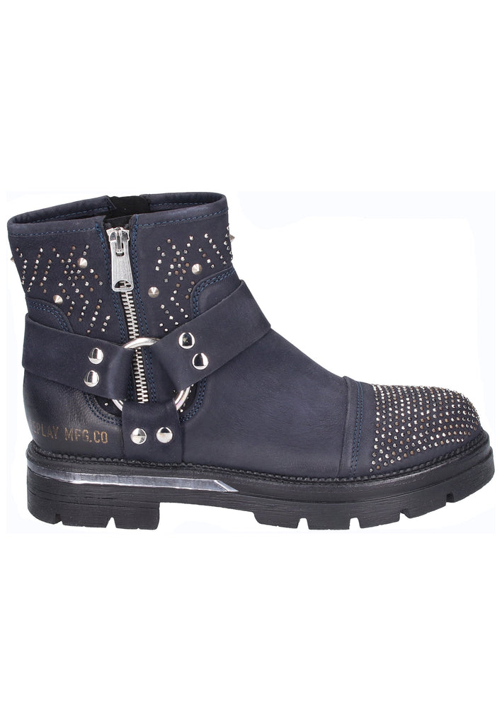 Replay Stiefelette Leder Navy