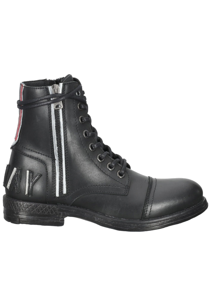 Replay Stiefelette Leder Schwarz