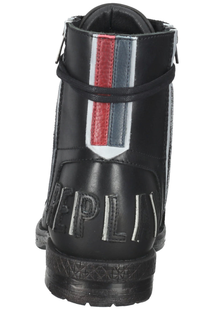 Replay Stiefelette Leder Schwarz