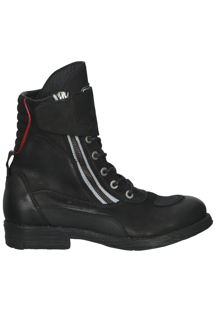 Replay Stiefelette Leder Schwarz