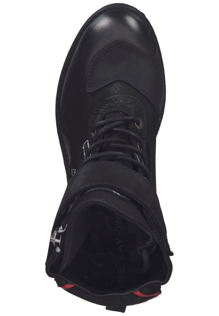 Replay Stiefelette Leder Schwarz