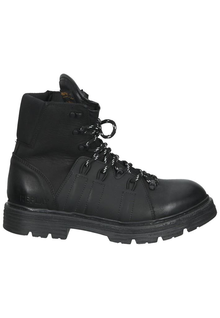 Replay Stiefelette Leder Schwarz