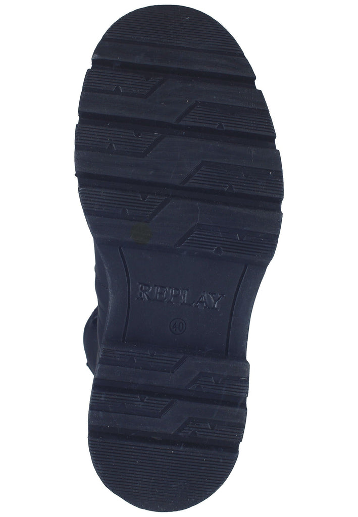 Replay Stiefelette Leder Schwarz